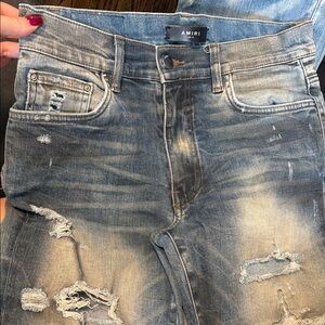 AMIRI Faded Distressed Denim Jeans